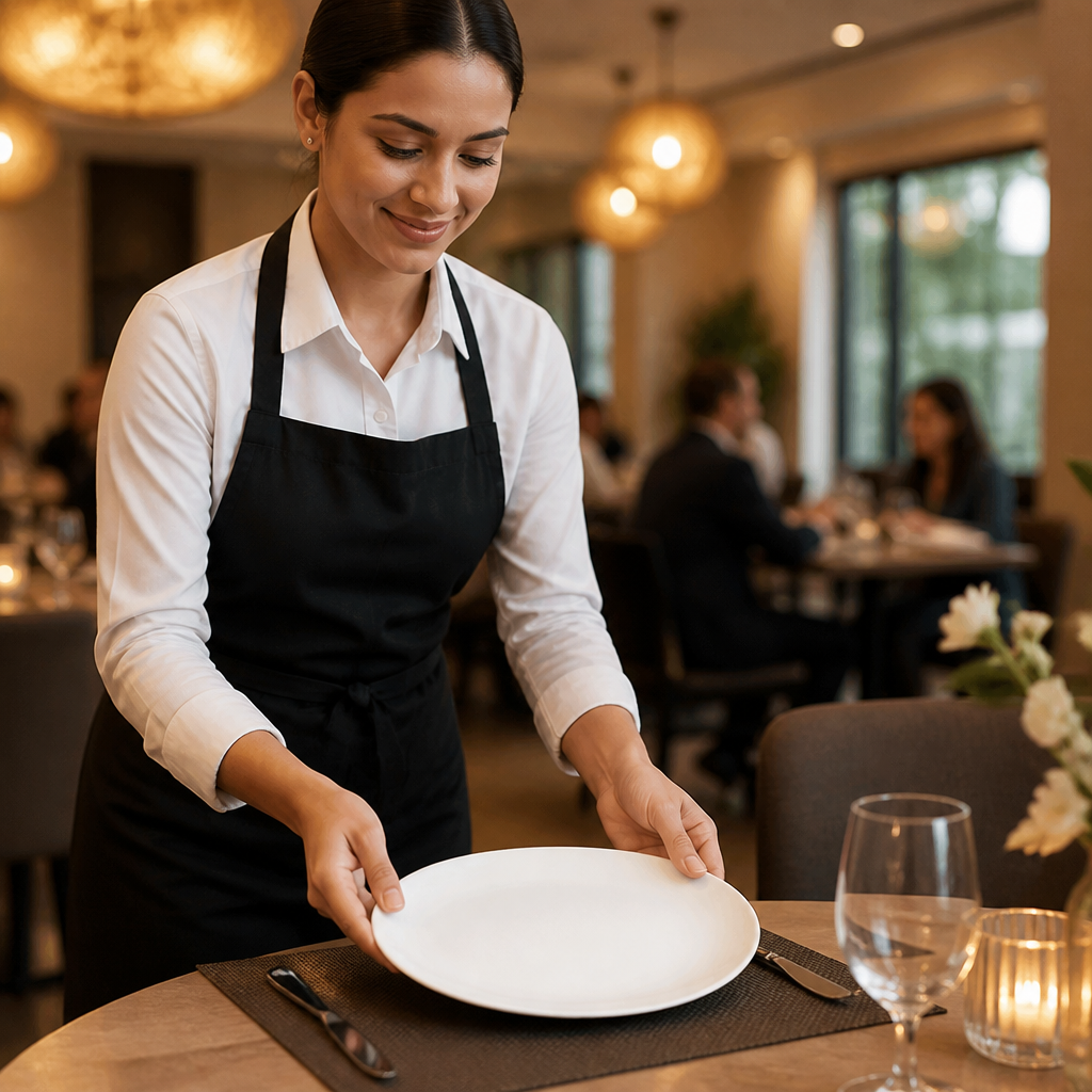 Plates 185mm White Vitrified Ceramic for Elegant Dining (Pack of 12)