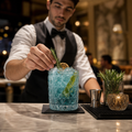 Soda Lime Blue Tumblers 300ml for Creative Cocktail Service (Pack of 6)