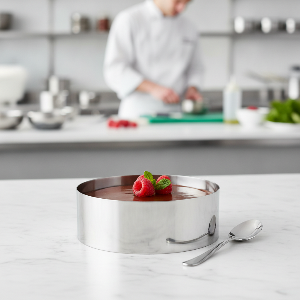 Stainless Steel Mousse Ring 35 x 90mm for Food Presentation