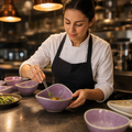 Bowl 260ml Purple Vitrified Ceramic for Tabletop Use (Pack of 12)