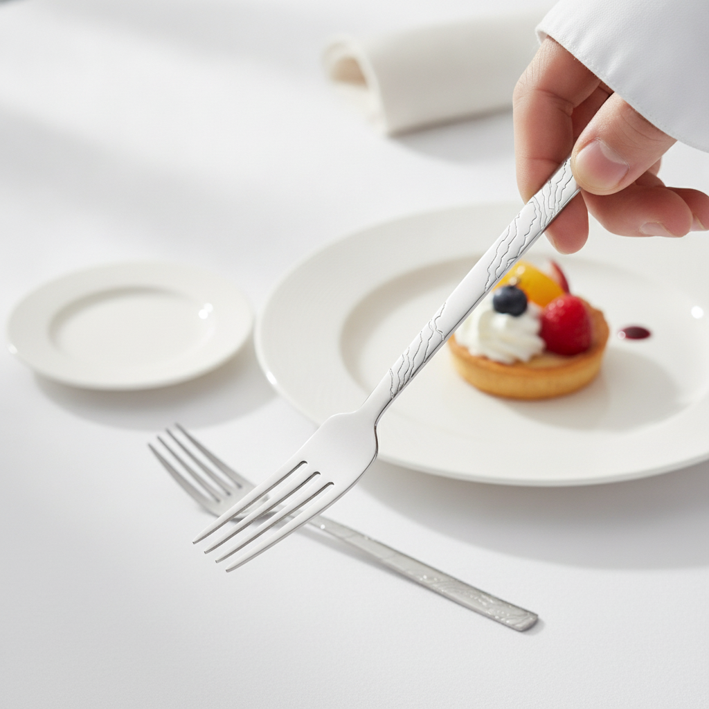 18/10 Stainless Steel Dessert Forks for Elegant Dining (Pack of 12)