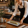 Oblong Plates x 330 110mm Vitrified Ceramic for Dining (Pack of 6)