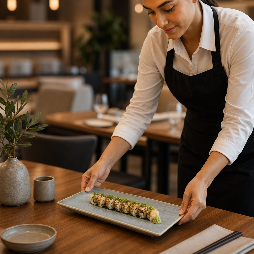 Oblong Plates x 330 110mm Vitrified Ceramic for Dining (Pack of 6)