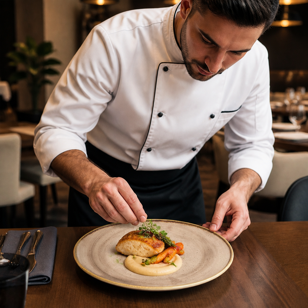 Plates 210mm Vitrified Ceramic for Food Presentation (Pack of 12)