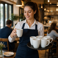 Latte Mugs 290ml Porcelain for Restaurants & Cafés (Pack of 6)
