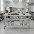430 Stainless Steel Prep Table 1800mm for Commercial Kitchens