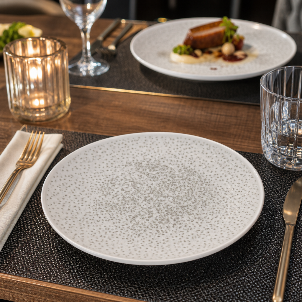 Coupe Plates White Porcelain for Elegant Dining (Pack of 6)