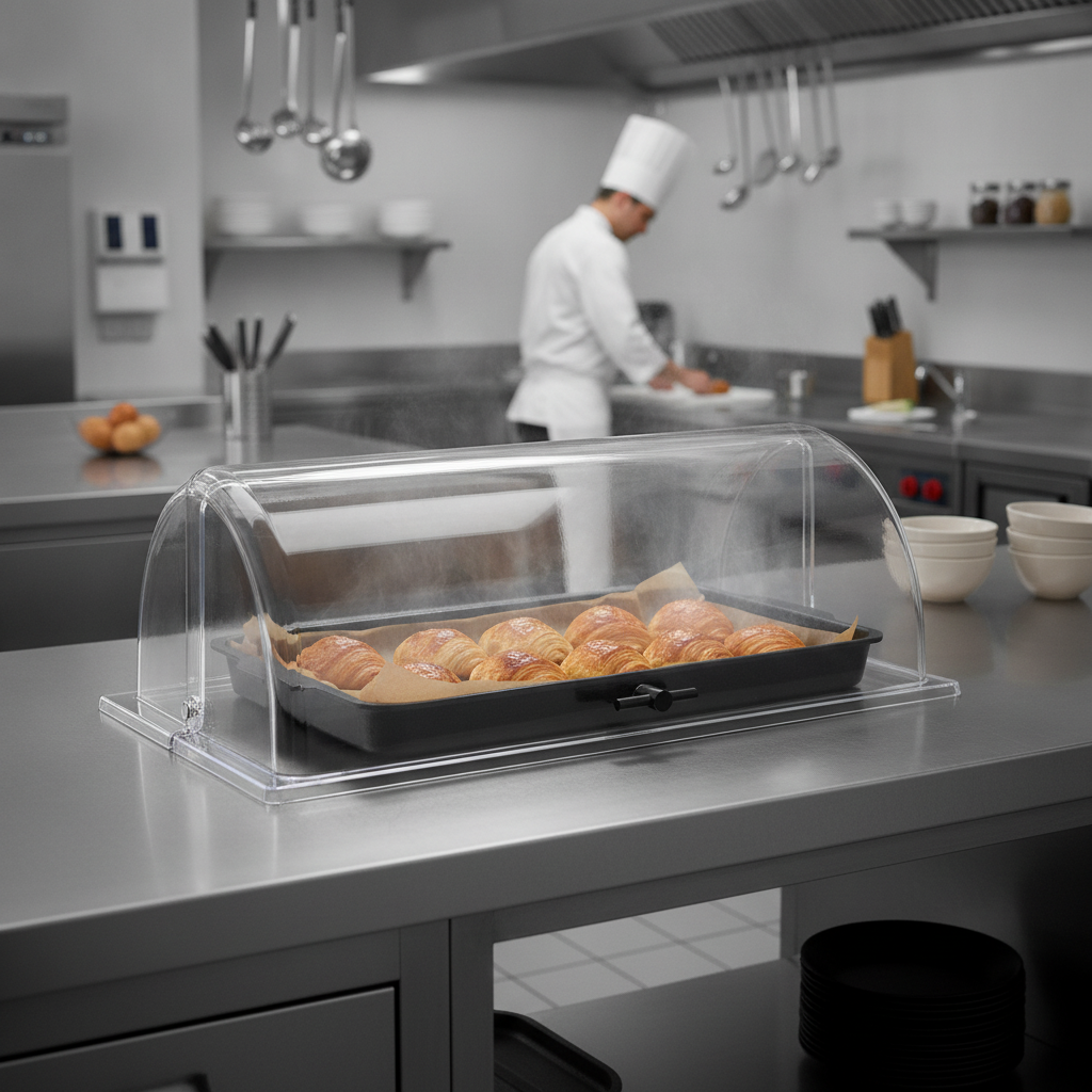 Polycarbonate Roll Top Cover for GN 1/1 Pans & Platters