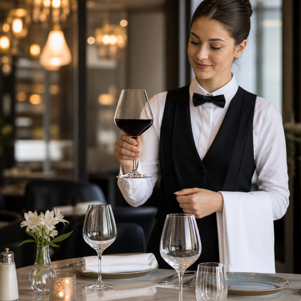 Lead-Free Crystal Burgundy Glasses 630ml for Fine Dining (Pack of 6)