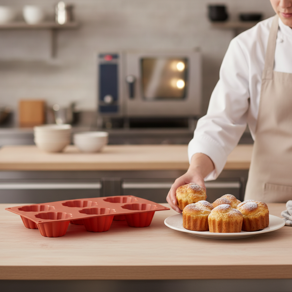 Silicone 6 Cup Brioche Mould for Baking Delightful Treats