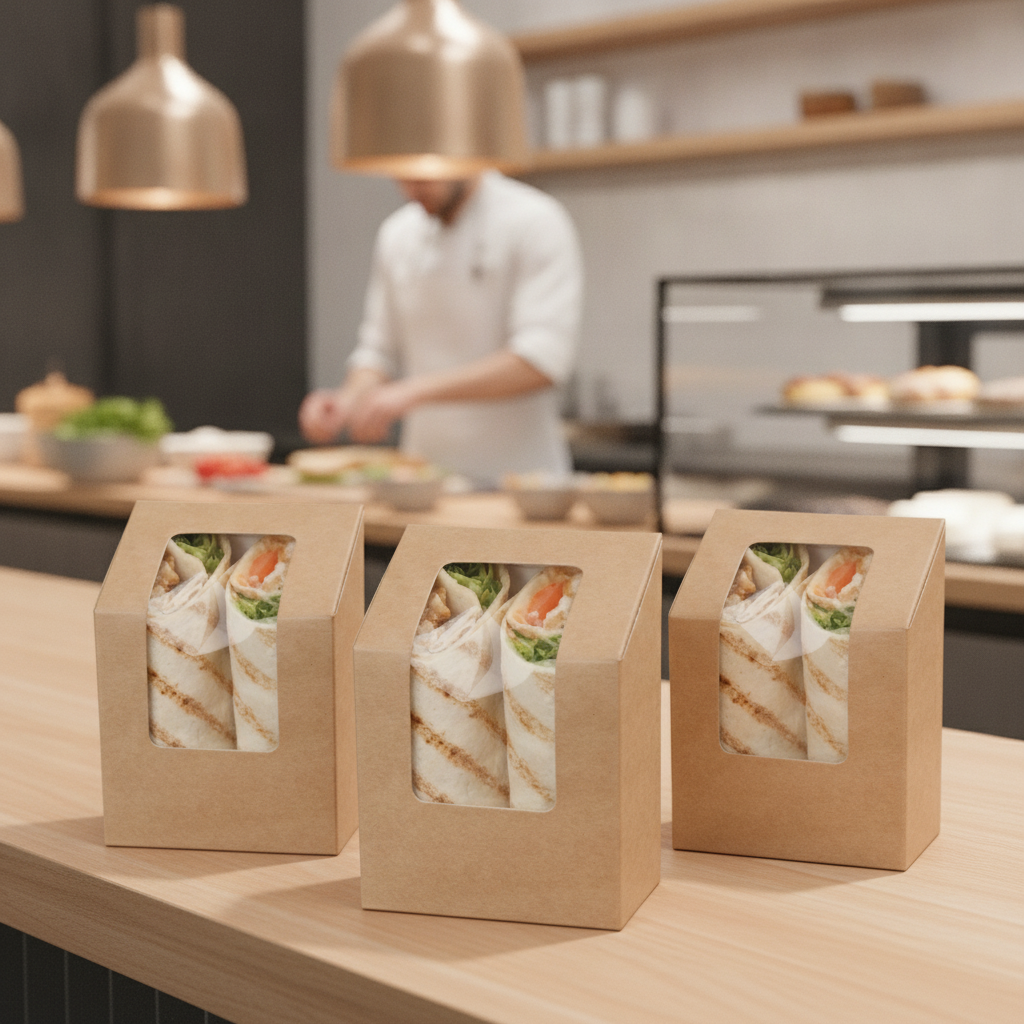 Paperboard Kraft Tortilla Wrap Packs for Delis & Bakeries (Pack of 500)