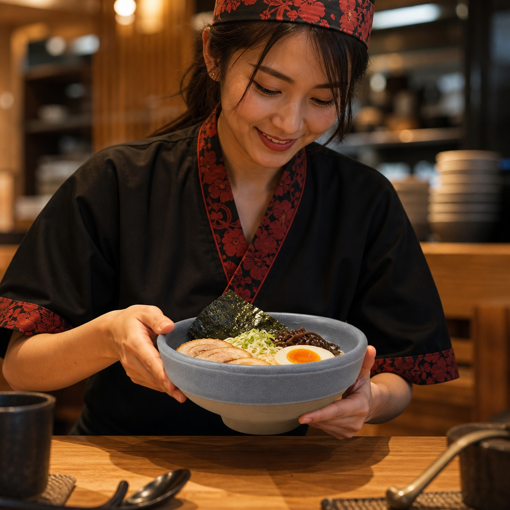 Ramen Bowls 270ml Vitrified Stoneware for Stylish Dining (Pack of 6)