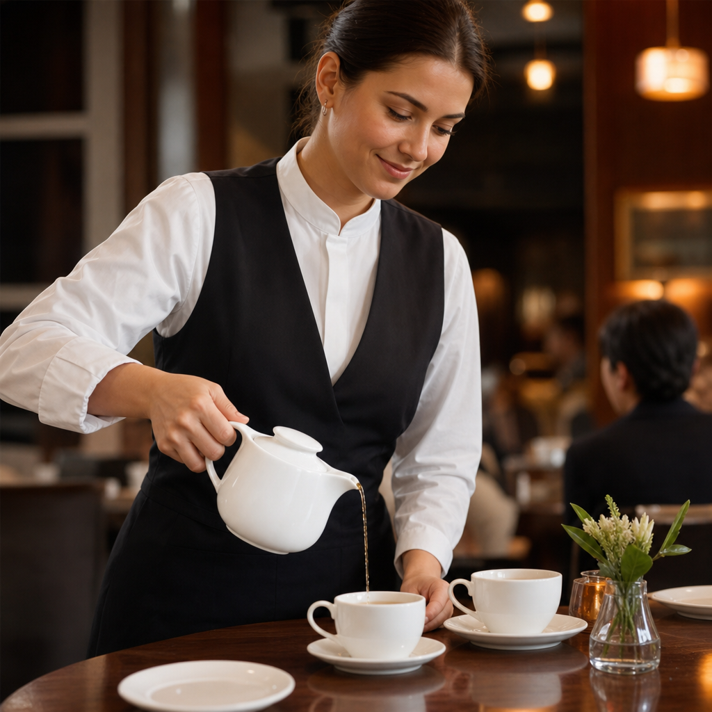 Fine China Teapots 350ml for Restaurants & Cafés (Pack of 2)