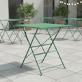 Powder Coated Steel Square Table 600mm for Indoor & Outdoor Use