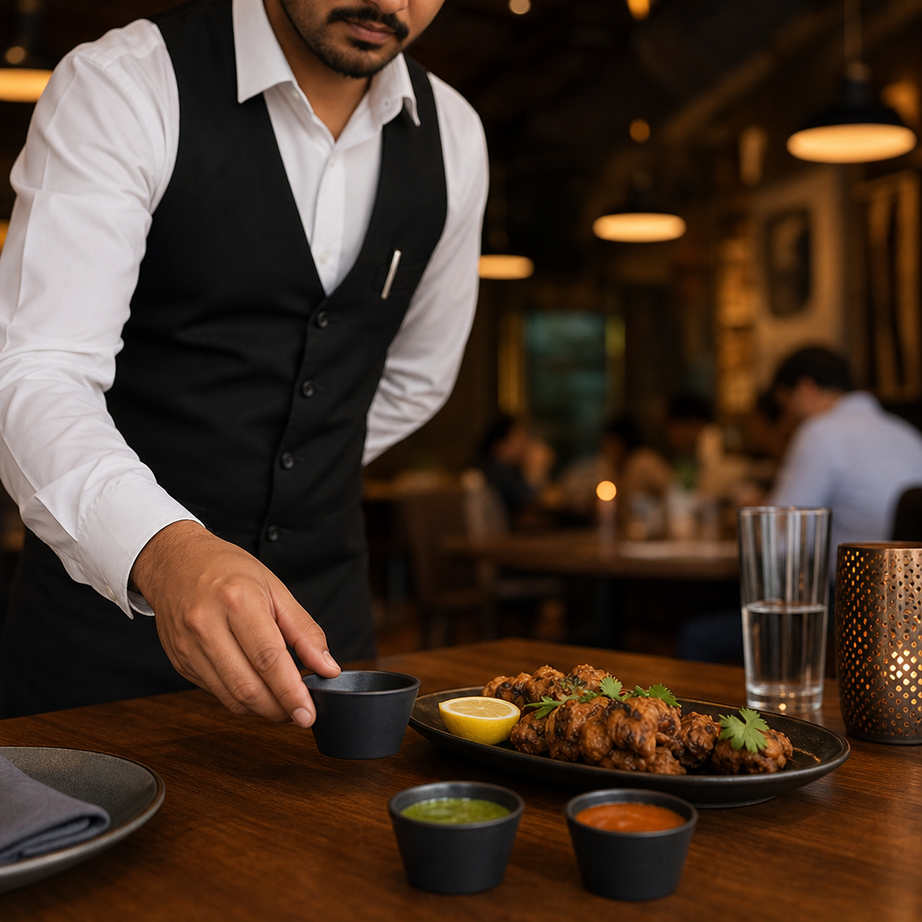 Dip Bowls 60ml Stainless Steel for Serving Dips & Sauces (Pack of 6)
