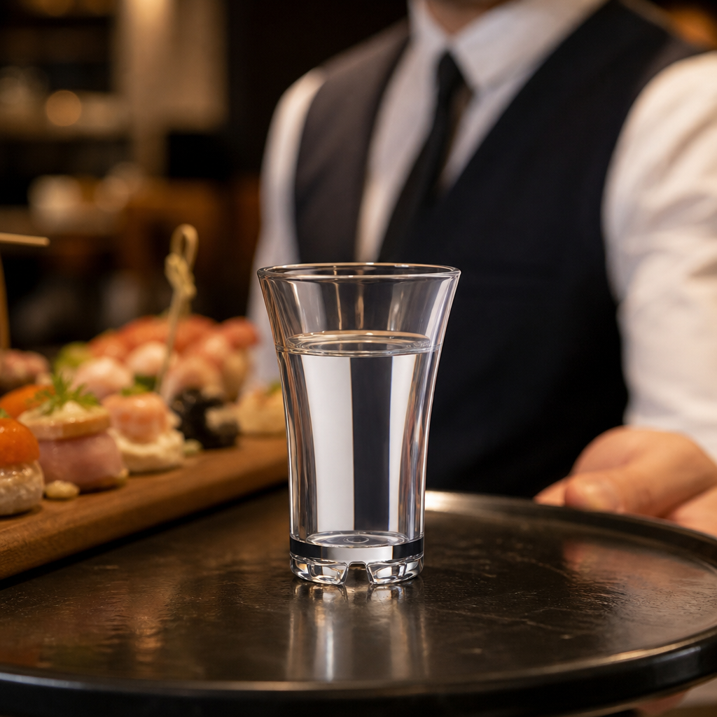 Polycarbonate Clear Shot Glasses 30ml for Events (Pack of 48)