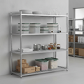 Mild Steel 4 Tier Wire Shelving Unit 1700mm for General Storage