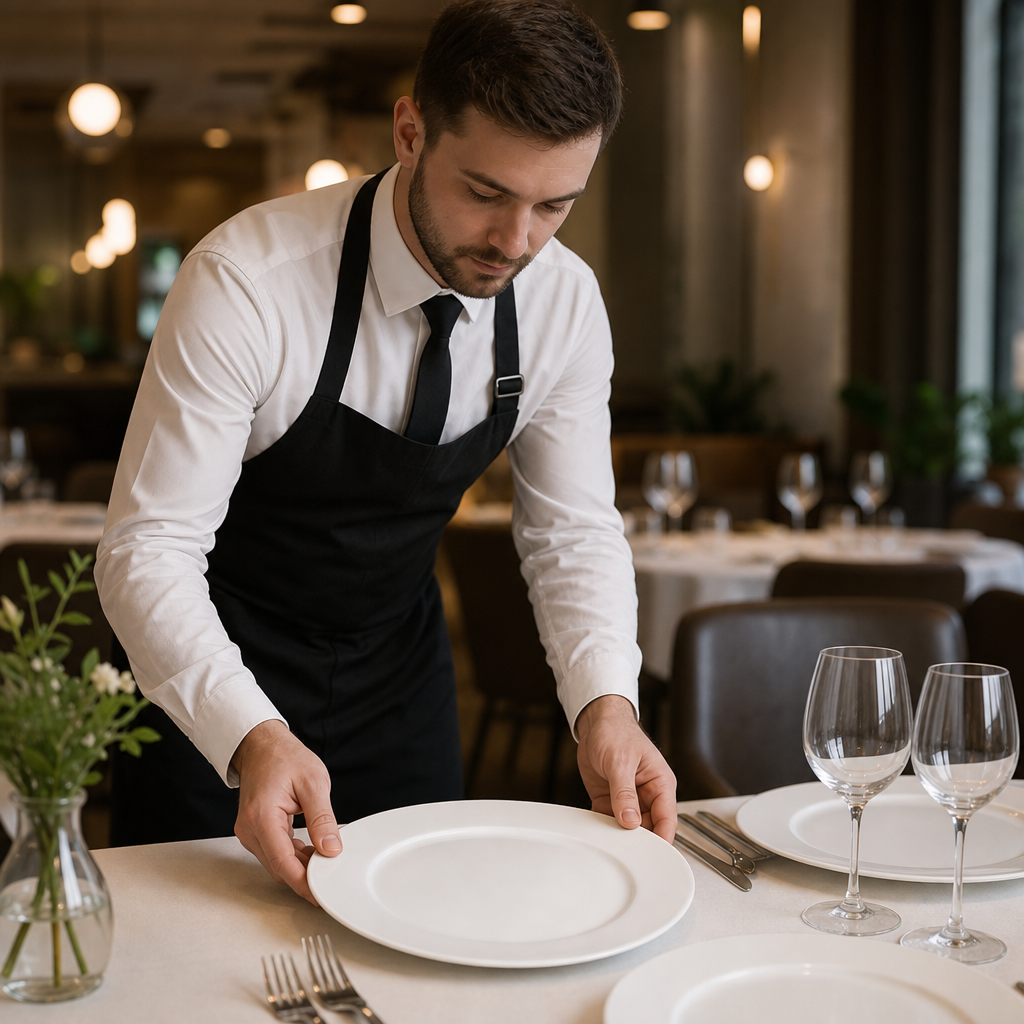 Classic White Wide Rim Plates 310mm for Dining and Events (Pack of 12)