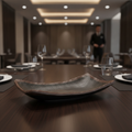 Melamine Black Platter 265x165mm for Upscale Dining