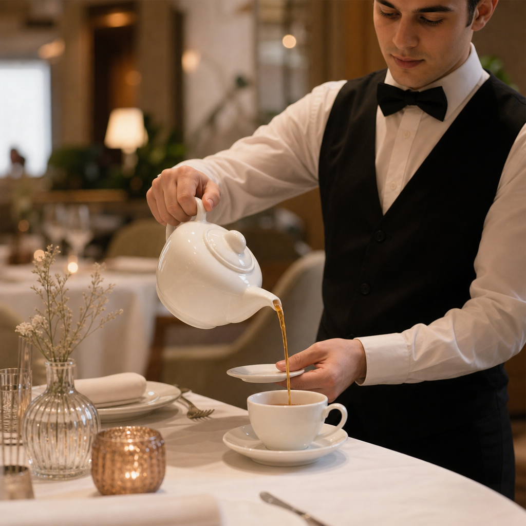 Fine China Teapot 1L for Elegant Table Settings (Pack of 6)
