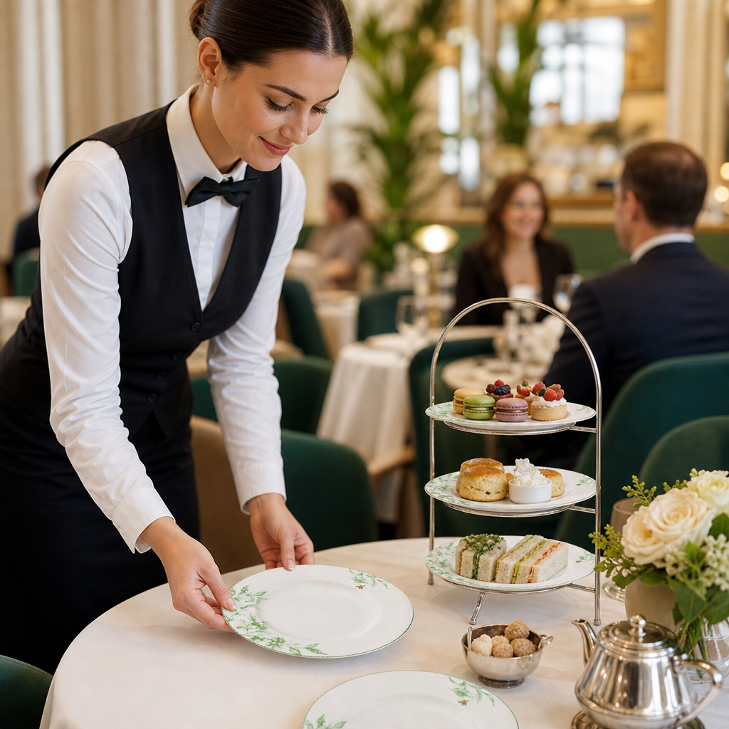 Hand-Painted Plates 275mm Ceramic for Afternoon Tea (Pack of 12)
