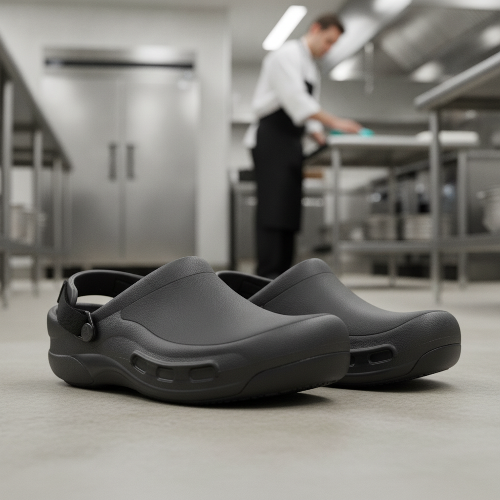 Thermoplastic Black Bistro Pro Clogs for Food Service