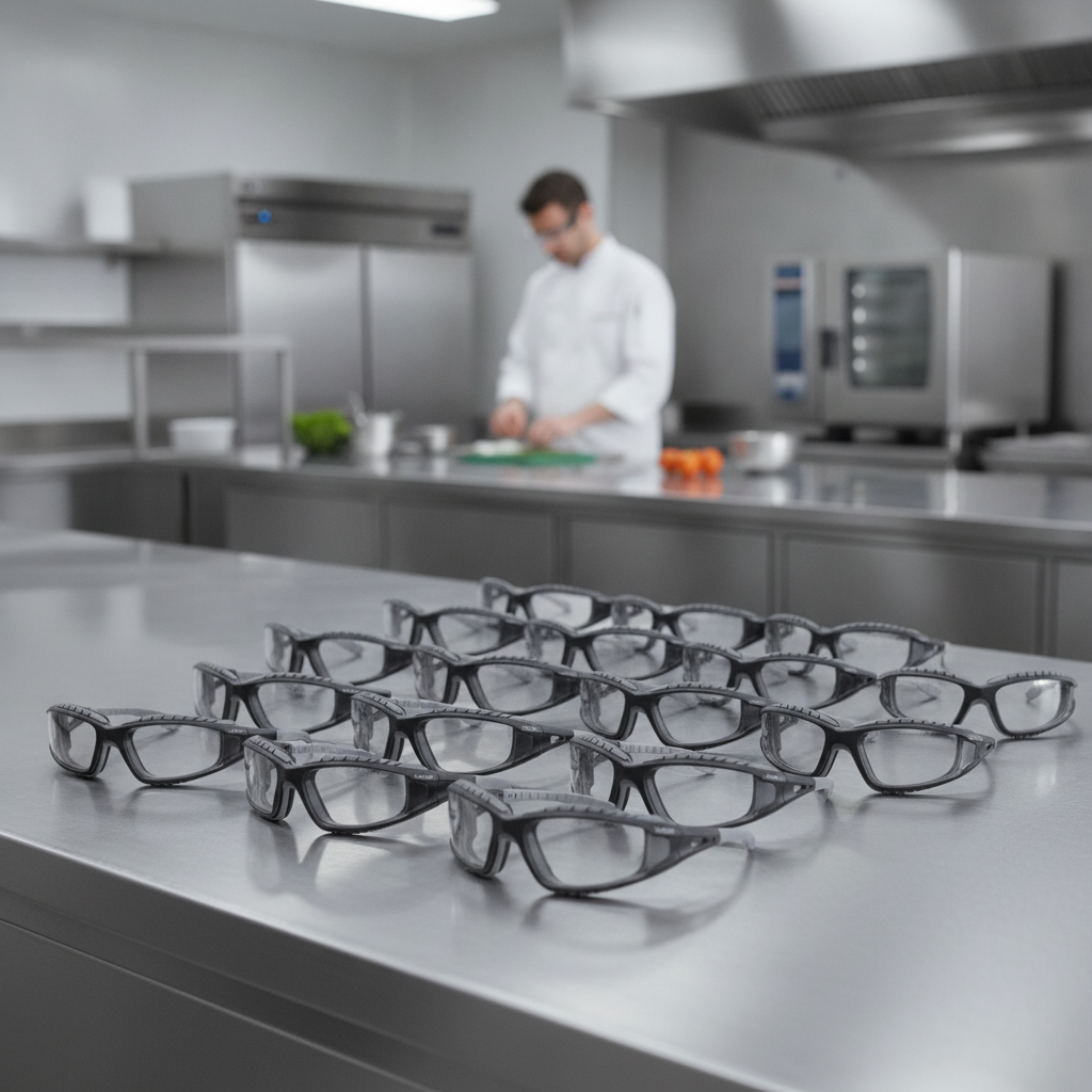 Polycarbonate Clear Safety Goggles for Catering Environments (Pack of 20)