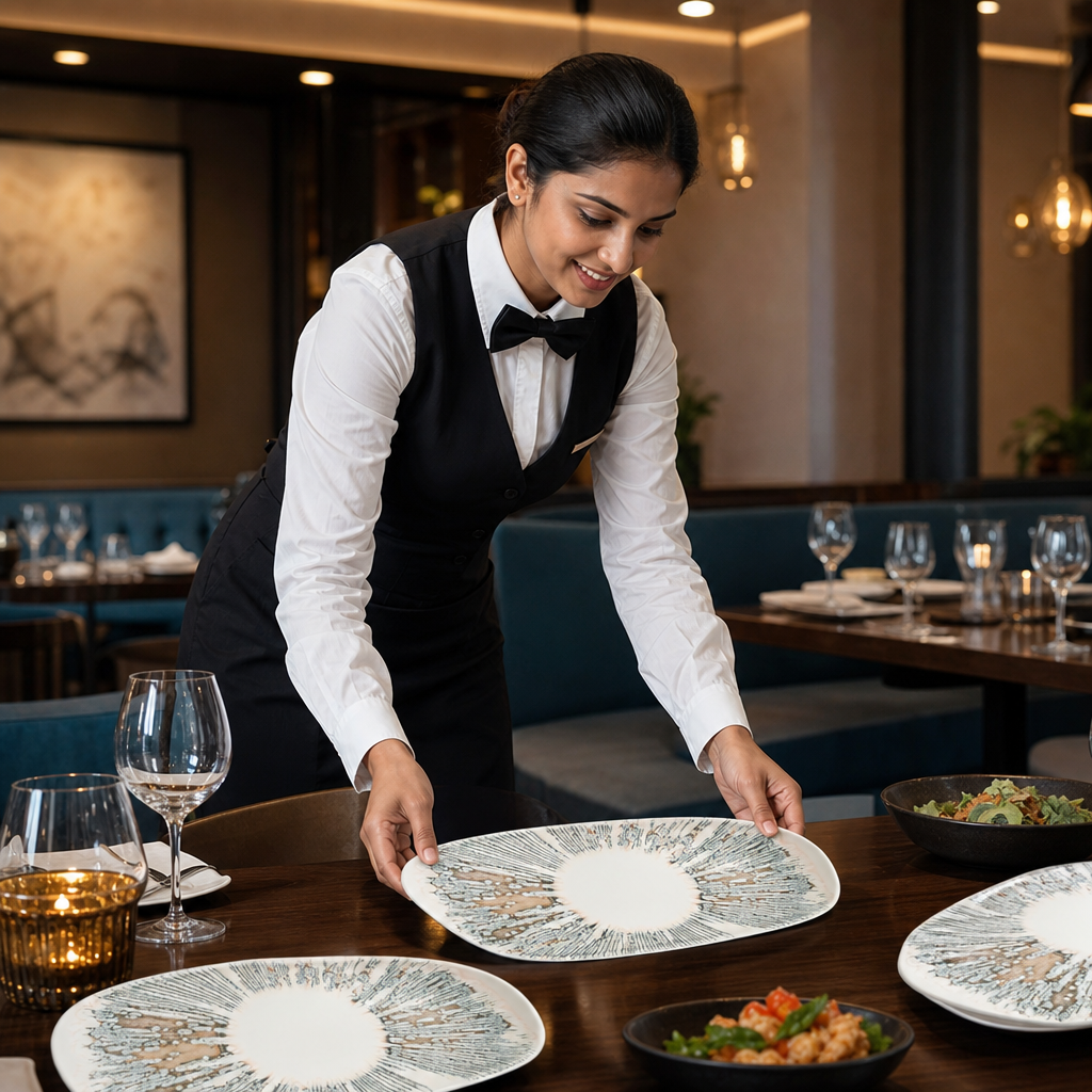Oblong Plates 300x150mm Vitrified Ceramic for Everyday Use (Pack of 12)