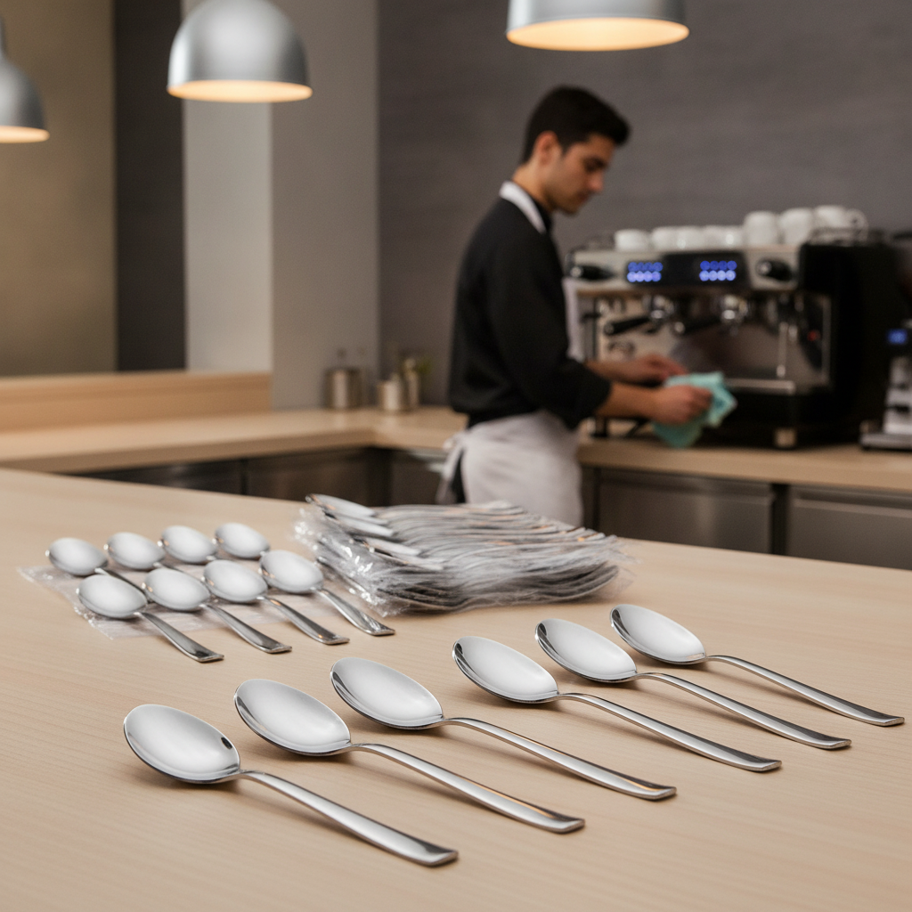 18/0 Stainless Steel Slim Table Spoons 168mm for On-the-Go Dining (Pack of 240)