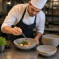 Round Bowls Grey Vitrified Ceramic for Catering (Pack of 12)