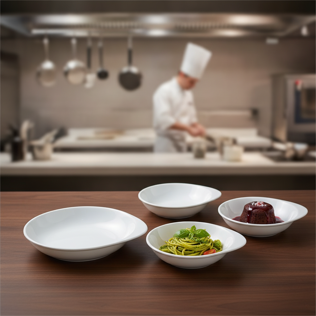 Porcelain Round Cook and Serve Dish 145mm for Catering (Pack of 12)