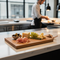 Oiled Oak Serving Board 220mm for Serving Appetisers