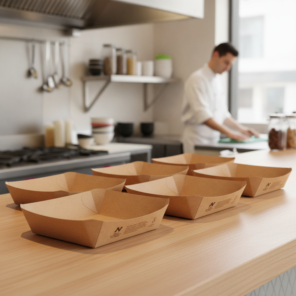 Paperboard Square Trays 6x6" for Eco-Friendly Takeaway (Pack of 600)
