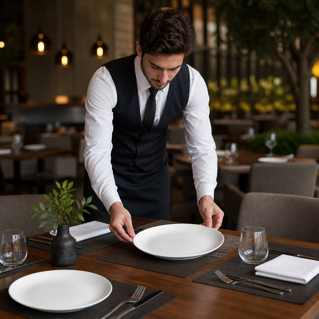 Coupe Plates 260mm Ceramic for Restaurants & Hotels (Pack of 12)