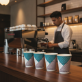 Paper Double Wall Coffee Cups 340ml for Catering (Pack of 740)