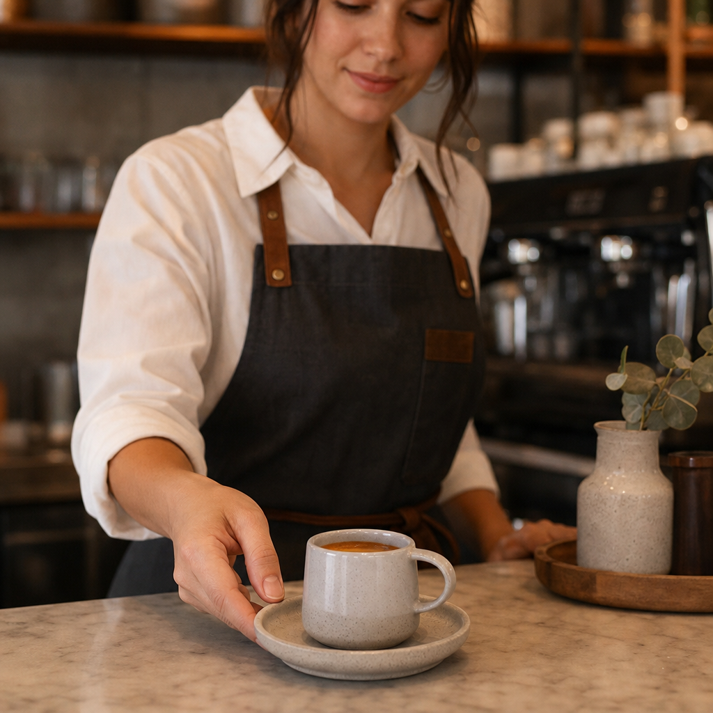 Vitrified Stoneware Espresso Cups 118ml for Coffee Shops (Pack of 24)