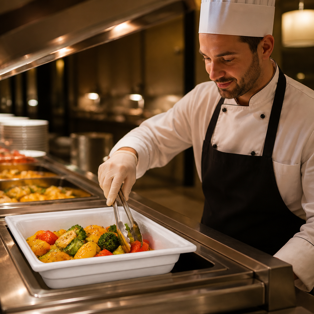 Porcelain Half Size Gastronorm 100mm for Buffets