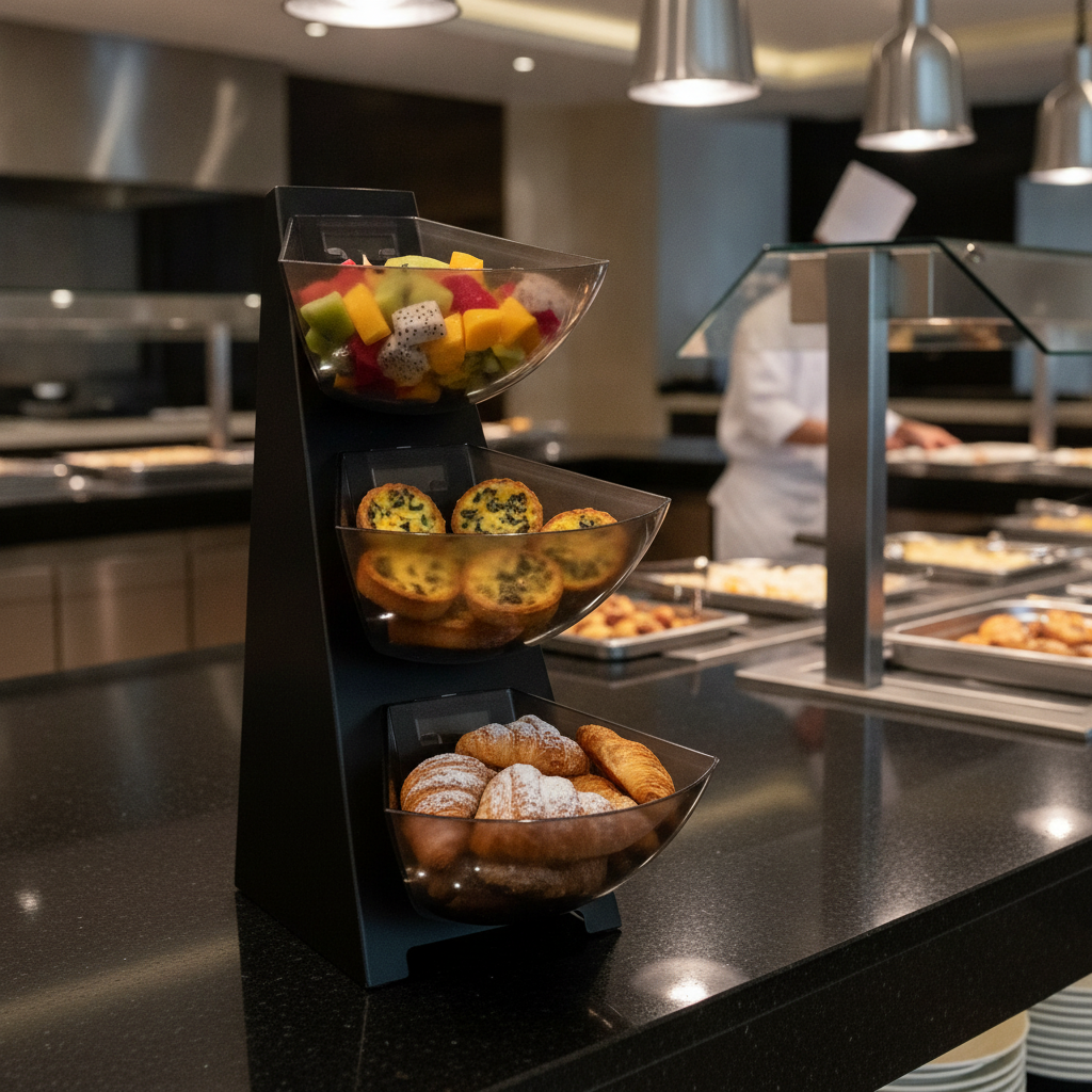 Metal Three-Tier Multi Rack for Buffet Service