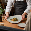 Plates Grey Porcelain for Hospitality Use (Pack of 12)