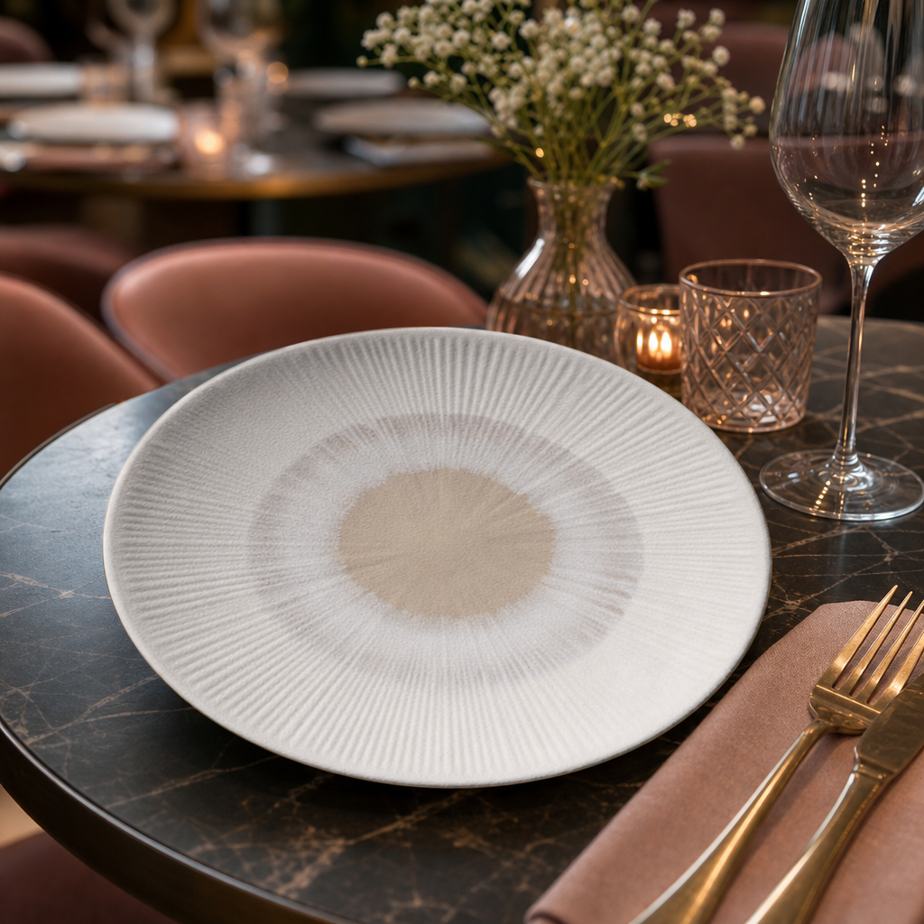 Blush Round Melamine Plate 210mm for Stylish Dining