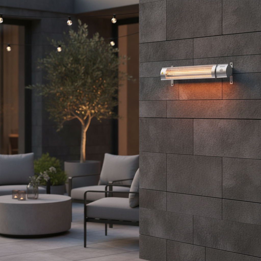 Aluminium Wall Mounted Patio Heater for Outdoor Spaces