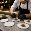 Round Trays 152mm Porcelain for Serving & Presentation (Pack of 12)