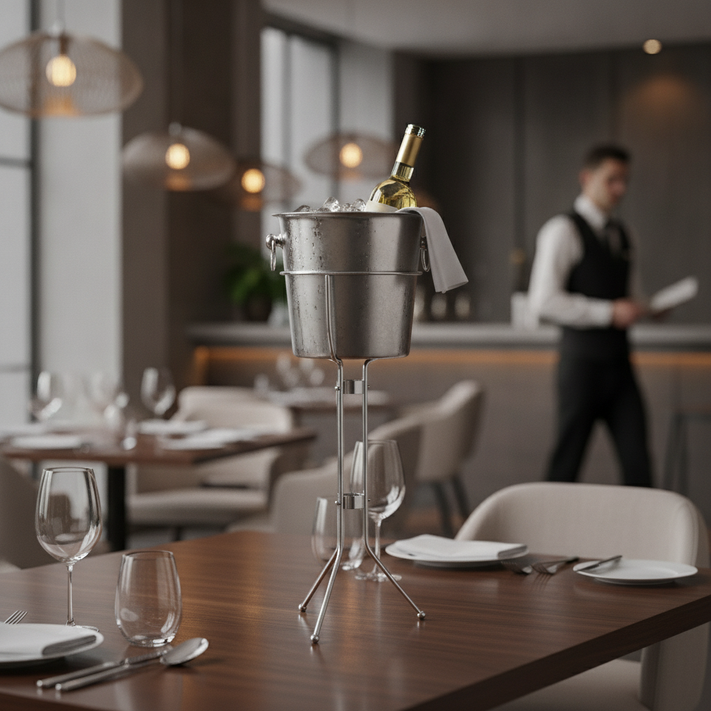 Steel Wine Bucket Stand 756mm for Tabletop Service
