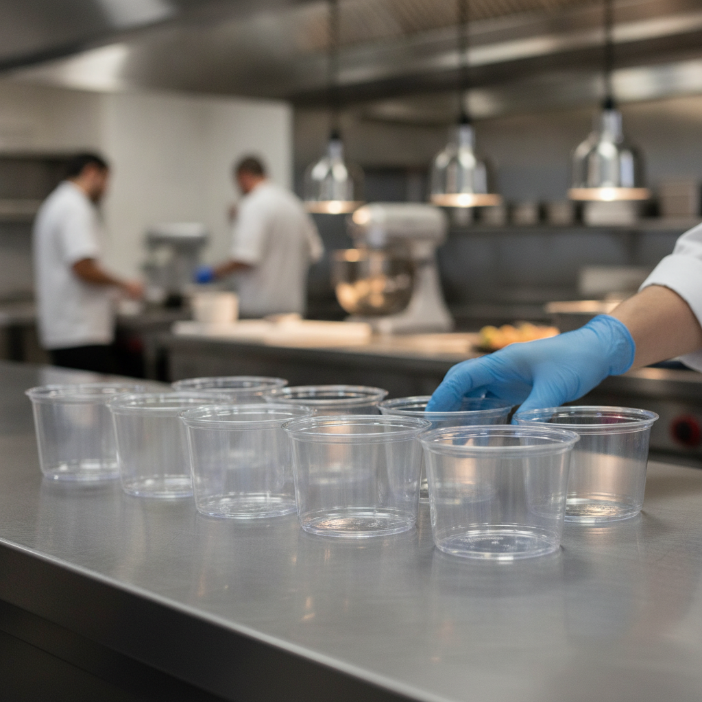 Recyclable Clear Deli Cups 455ml for Takeaway & Delivery (Pack of 300)