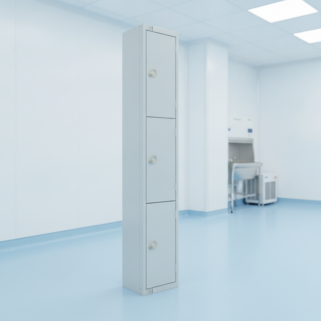 Powder Coated Steel Lockers 450mm Deep for Hygiene-Critical Environments