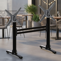 Aluminium Double Dining Table Base 720mm for Indoor & Outdoor Use