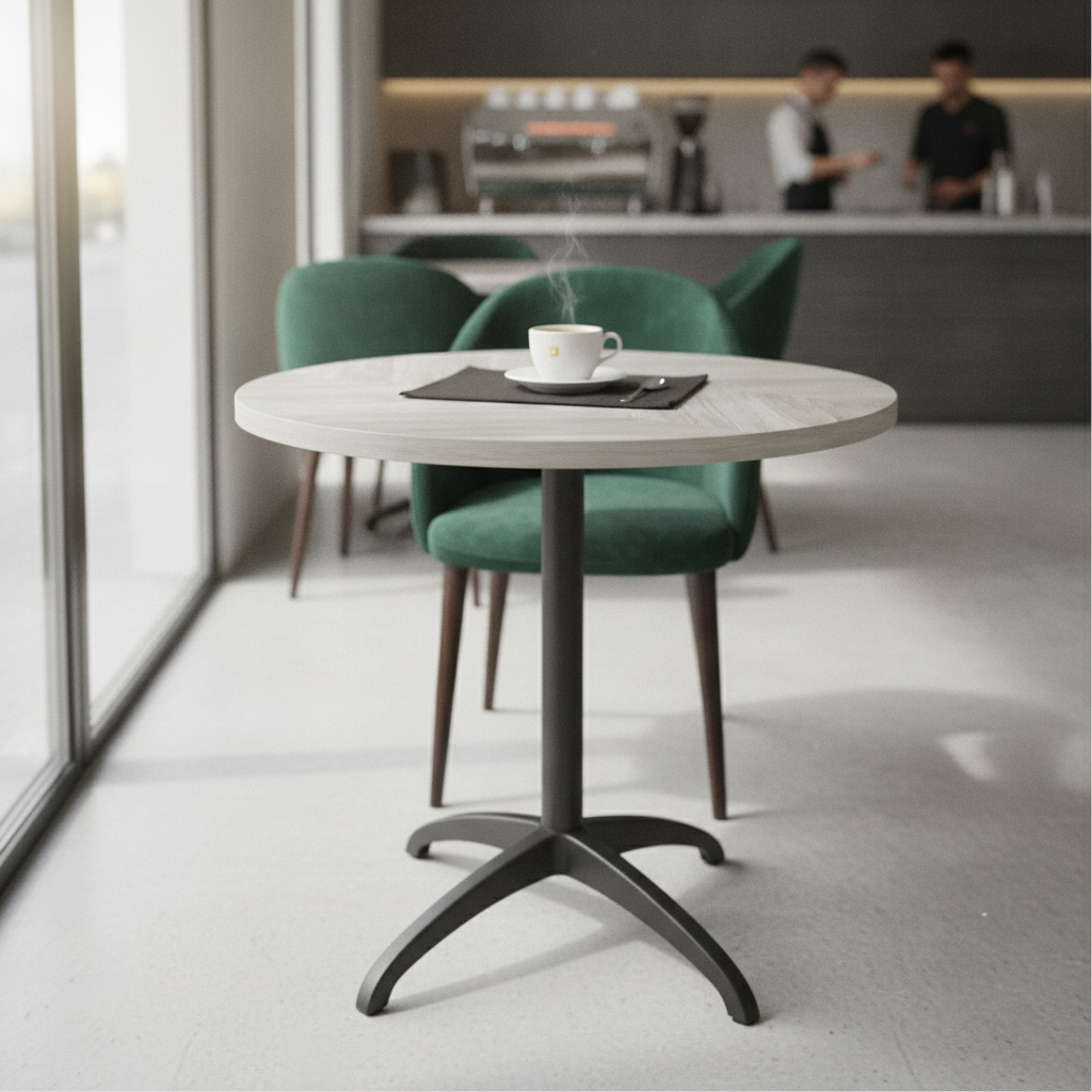 Honeycomb & Chipboard Round Table Top with Chevron Design 48mm for Cafés