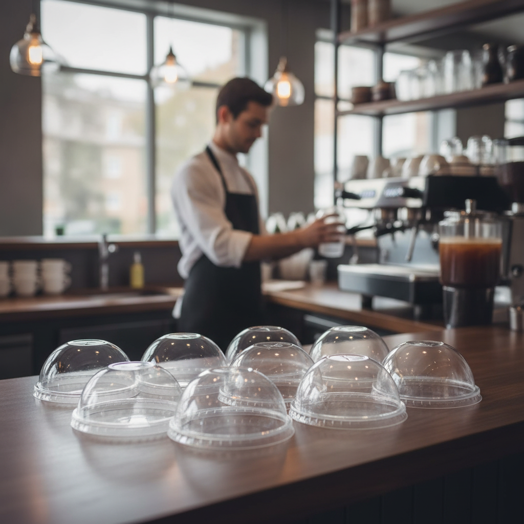 Clear rPET Domed Lids for 12oz, 16oz & 20oz Cups (Pack of 400)