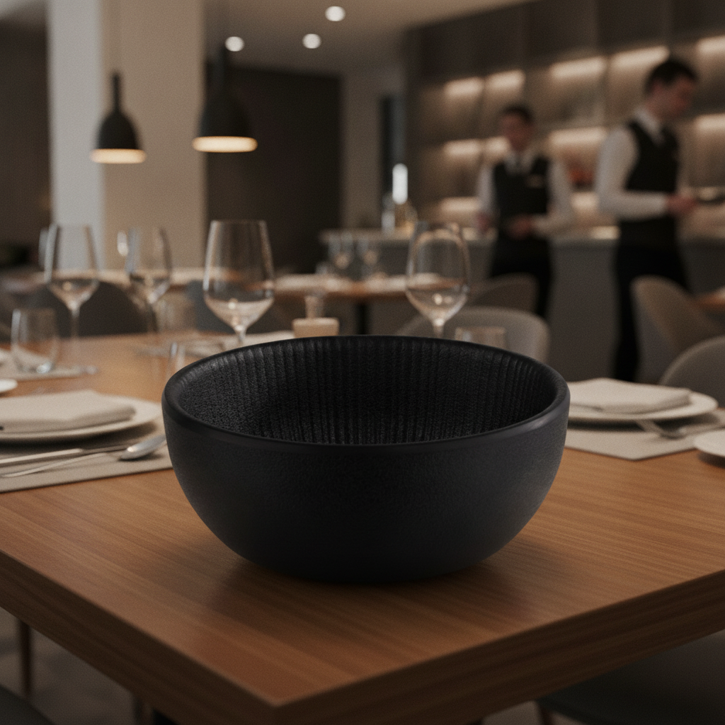Melamine Black Bowl 100ml for Stylish Dining