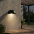 Metal Black Outdoor Wall Light for Sheltered Areas